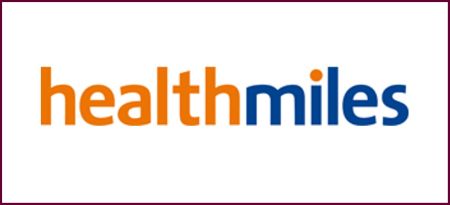 Logo healthmiles: Das Bonusprogramm der SECURVITA Krankenkasse: Website Konzeption und Adaption